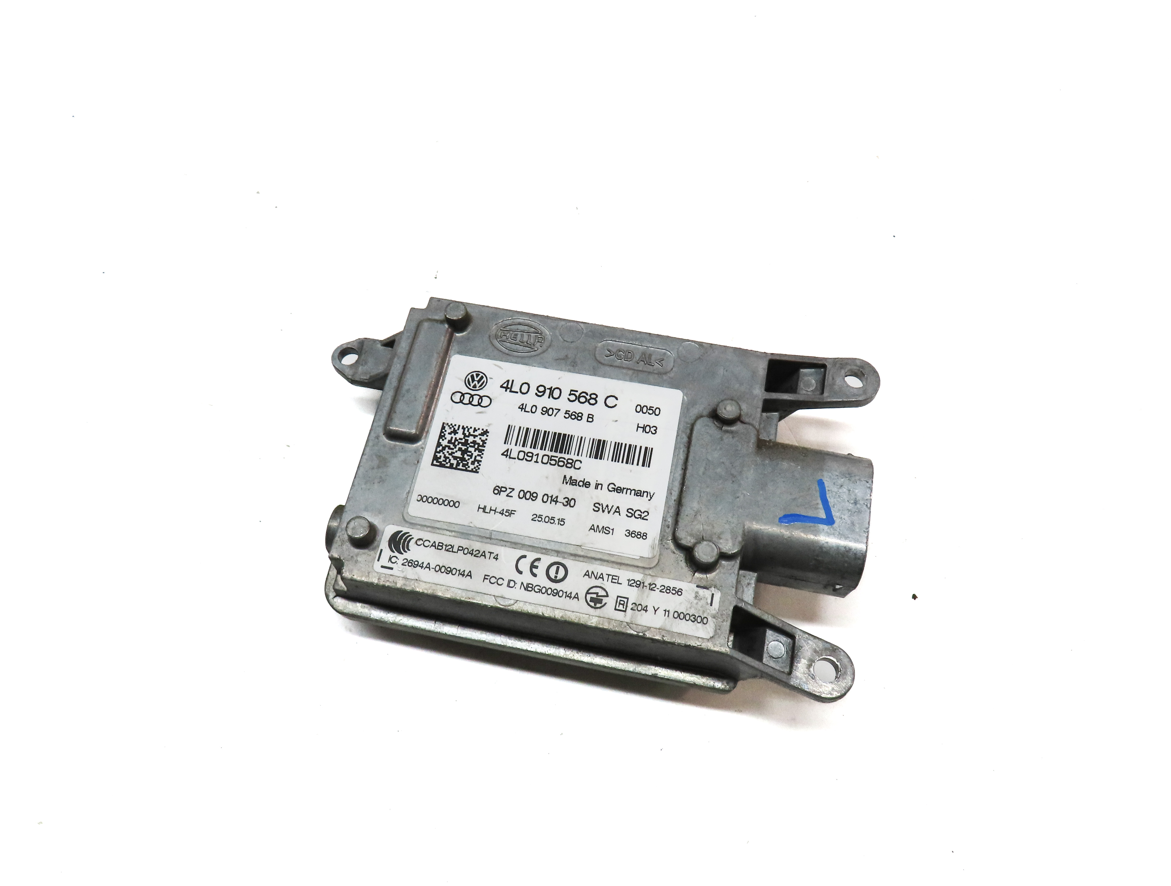 2013-2017 AUDI Q7 (4L 4M) LEFT DRIVER REAR LANE CHANGE BLIND SPOT MODULE (SLAVE) — exact item pictured